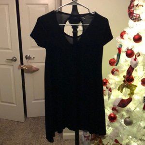 Short black cutout dress